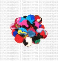 2 cm mixed color raw felt balls (packet of 500 balls)