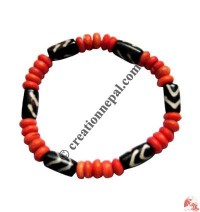 Red beads wristband