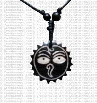 Buddha eye wheel amulet