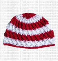 Crochet woolen cap8