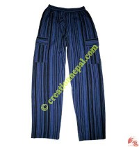 Stripe shama box-pocket trouser