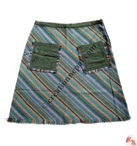 Middle length cotton skirt01
