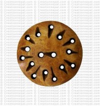Dark holes bone button (Packet of 10)