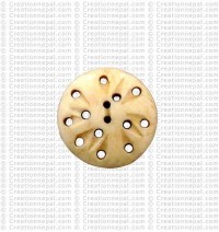 Light holes bone button (Packet of 10)