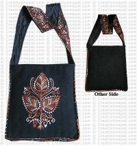 Shama cotton embroidery shoulder bag