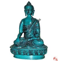 Turquoise color 8 inch Buddha