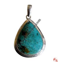 Heart shape turquoise silver pendant1