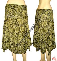 Cotton printed skirt