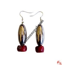 Amber beads ear ring10
