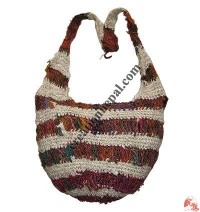Recycked cotton crochet bag1