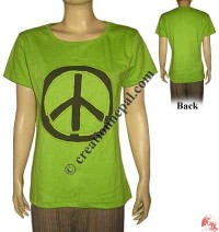 Peace sign rib t-shirt