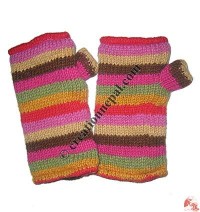 Stripes woolen hand warmer