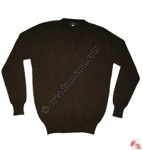 Gents V-neck Pashmina sweater1
