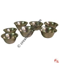 Brass offering bowls set