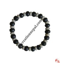 Two color beads wrist band1