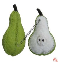 Felt pear (set of one and a half)