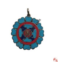 Mandala Tibetan Om pendant