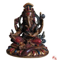 Painted Ganesh small Statue