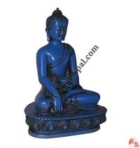 Blue color resin small Buddha statue
