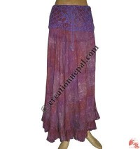 Thin cotton lace skirt