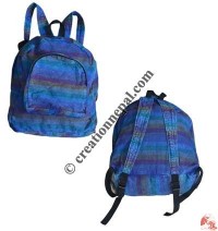 Cotton over-dye stone wash back pack