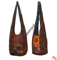 Colorful patch-work OM cotton bag