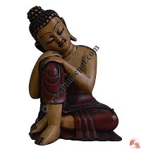 Buddha short-rest resin statue