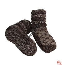 Woolen indoor socks - Brown