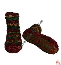 Woolen indoor socks-Rasta