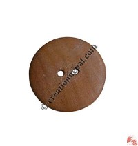 Natural wood button (packet of 10)