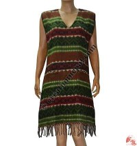 Acrylic-cotton frills dress