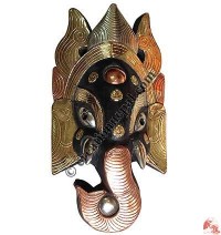 Metal decorated Ganesh mask2