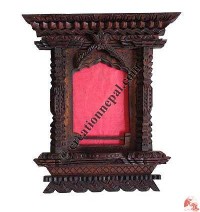 Wooden carved photo frame