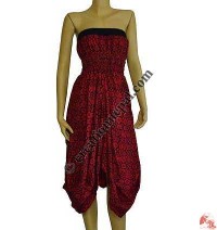Female half-body printed sinkar dress