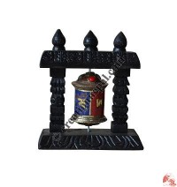 Decorated small stand-prayer wheel2