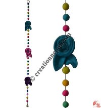 Felt beads-Gurans flowers hanging