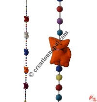 Felt beads-cats decorative hanging