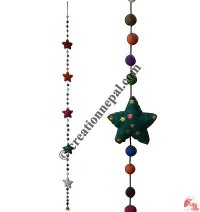 Felt beads-Stars decorative hanging2