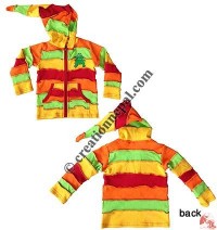 Rib 4-color joined kids jacket