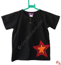 Sinkar kids star-patch t-shirt