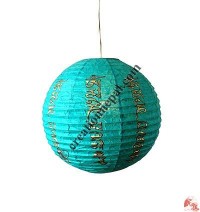 Globe shape Lokta paper lampshape6