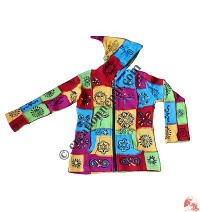 Kids brush painted patch Jacket