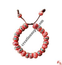 Decorated Red beads bangle
