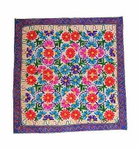 Flower arts square table cover