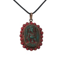 Beads decorated Ganesha icon pendent