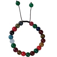 Multi colour stone beads bracelet