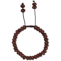 Sun-stone flat beads bracelet