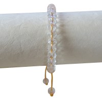 Diamond-cut glass beads bracelet3