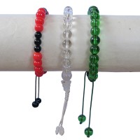 Assorted glass beads bracelet2