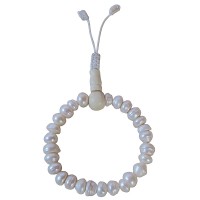 Pearl rough beads wrist Mala